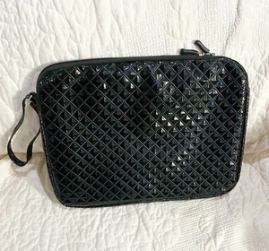 Tablet Case Black Diamond Design Vinyl with Zipper - Picture 1 of 6