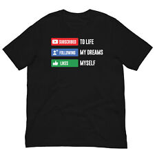 Social Media Tee, Inspirational Graphic Unisex tee S M L XL 2XL 3XL Many Colors