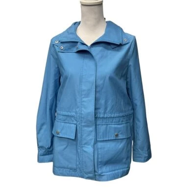 Lands' End Women's Raincoat Windbreaker Jacket Size XS Blue Spring Outdoor - Image 1 of 4