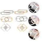 6pcs Rhinstone Safety Brooch Golden Silver Jewelry Clothes Pin