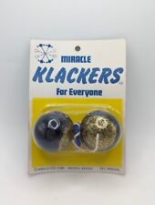 Vintage 1970 CLACKERS Balls Knockers Klick Klack Blue NEW OLD STOCK 