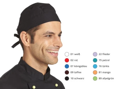 LEIBER W02/328 Bandana Kochmütze Schiffchen hinten zum binden Berufsbekleidung