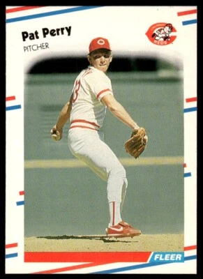 1988 Fleer Pat Perry Cincinnati Reds #244 - Image 1 of 2
