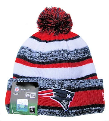 Gorro tejido deportivo lateral de los New England Patriots Super Bowl Champions jugador Foto 1 de 4
