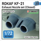 DEF Model 1/72 ROKAF KAI KF-21 Boramae Nozzle set (Closed) for Academy kits