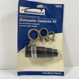 Kit de conector de lavavajillas de eliminación de drenaje negro Kenmore con abrazadera de manguera y 3 - Imagen 1 de 3
