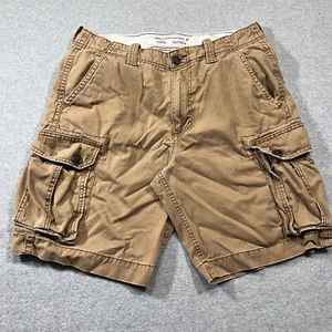 American Eagle Shorts Mens 34 Brown Cargo 10" Inseam Classic Fit Outdoor Canvas - Picture 1 of 11