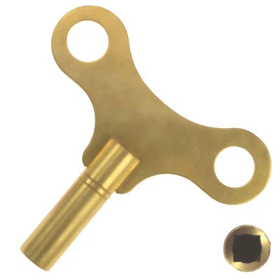 Solid large clock key made of brass, premier quality from Germany, all sizes - Image 1 of 4