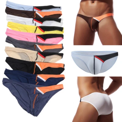 1x/4er Pack Herren Low-Rise Bulge Pouch Tanga T-Back G-String Bikini Unterwäsche M-XXL - Bild 1 von 4
