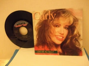Carly Simon,Arista,"Give Me All Night",US,7" 45 with P/S,1987 pop classic,MINT - Picture 1 of 1