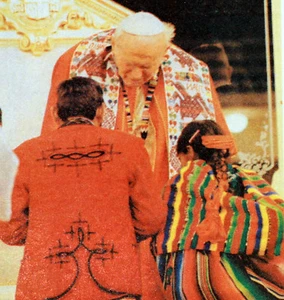 GUATEMALA Voyage Pape Jean-Paul II Vatican Enveloppe PA270 - Imagen 1 de 4