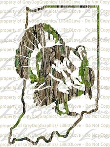 Camuflaje Camuflaje Indiana Pavo Cazador Caza Vinilo Calcomanía Adhesivo Gobbler Jake - Imagen 1 de 1