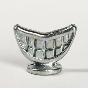 Smile Teeth Silver Metal Token Late for the Sky -opoly Games or Monopoly Dentist - Picture 1 of 3