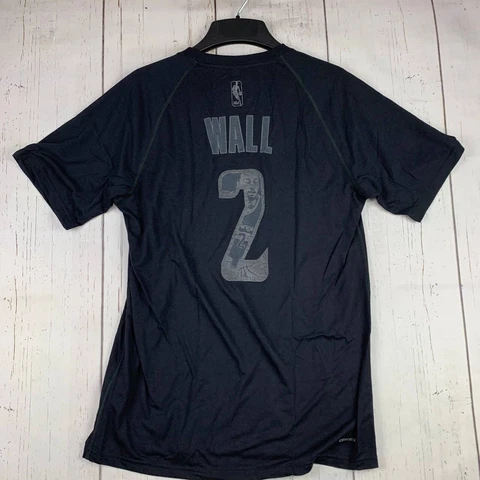 John Wall #2 Washington Wizards NBA Adidas Medium Black Tshirt New Men Cover