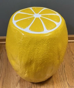 Home Goods Tik Tok Viral Lemon Fruit Ceramic Stool Side Table Food & Drink Decor - Picture 1 of 5