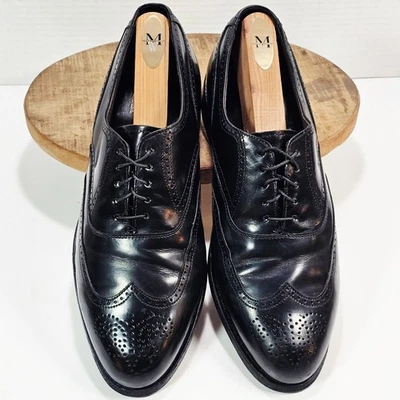 Zapatos de vestir Bostonian Crown Windsor para hombre talla 9,0 M cuero negro Oxford  Foto 1 de 4