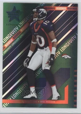 2004 Leaf Rookies & Stars Longevity Rookie Emerald /50 Triandos Luke #244 RC - Image 1 of 2