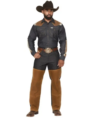 Pantalones de mezclilla rectos relajados para hombre Wrangler X Filson Wild Adventure lavado oscuro Foto 1 de 4