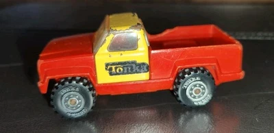 1978 TONKA Pickup Truck 4" Metal & Plástico Pick-up Brinquedo Vermelho & Amarelo - Imagem 1 de 4