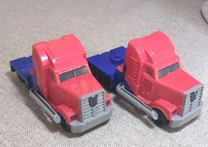 2012 McDonald’s Transformers Optimus Prime 2x Trucks Toys Collectables - Picture 1 of 4