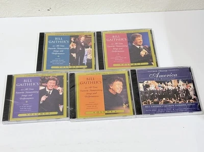 New Set Of 5 BILL GAITHER'S Homecoming Classics CDS & America The Beautiful T17 Foto 1 de 3