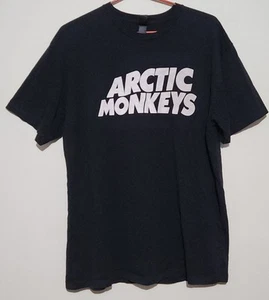 AS Colour Arctic Monkeys Tshirt 2011 2012 Aus Tour Black White Rare Size Large - Picture 1 of 5