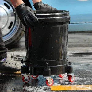 Rolling Bucket Dolly  Wheels Storage Tray Heavy Duty Cars Wash Tools Accessories - Picture 1 of 18