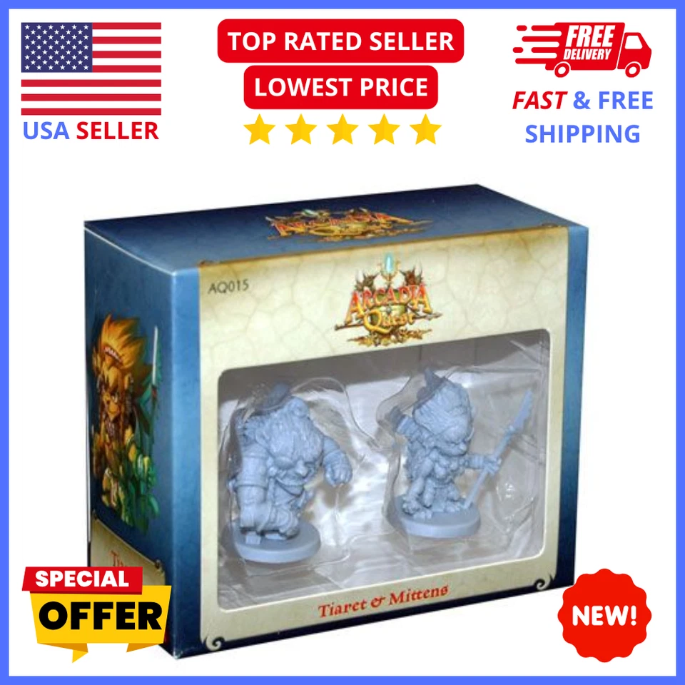 Arcadia Quest Expansion: Tiaret & Mittens | Miniaturas adicionales para juegos de mesa Foto 1 de 1