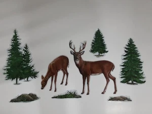 8 Stück Buck Reh Kiefern Garagentor Magnete Hirsch Dekoration  - Bild 1 von 6