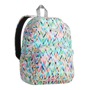 Mochila Domo 16" Estampado Abstracto Geométrico Sin Límites, Bolso Escolar Estudiante - Imagen 1 de 3