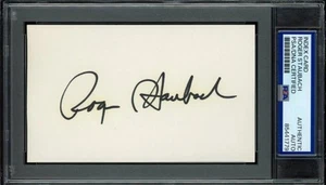 Roger Staubach Auto signed index card HOF - PSA/DNA cert! Huge Auto !! HOFER - Picture 1 of 2