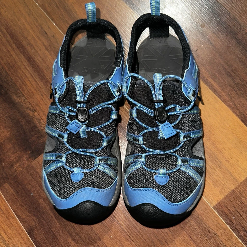 Keen  Manatee Water Youth Sandals Blue Graphite Size 4  Bungee Cord Lace System Foto 1 de 1