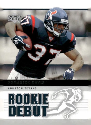 2005 Upper Deck Rookie Debut #40 Domanick Davis Houston Texans Football Card - Image 1 of 2