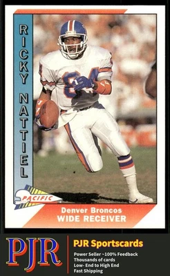 Ricky Nattiel 1991 Pacific #124 Denver Broncos - Image 1 of 2