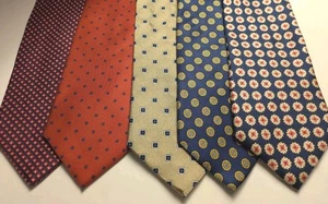 Menge 5 Vintage Brooks Brothers Makers Herren 100 % Seide Krawatte USA 2 Neu & 3 Gebraucht - Bild 1 von 14