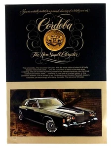 1975 Chrysler Cordoba Vintage Print Ad  - Picture 1 of 2