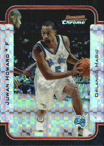 2003-04 Bowman Chrome X-fractors Magic Basketball Card #6 Juwan Howard /150