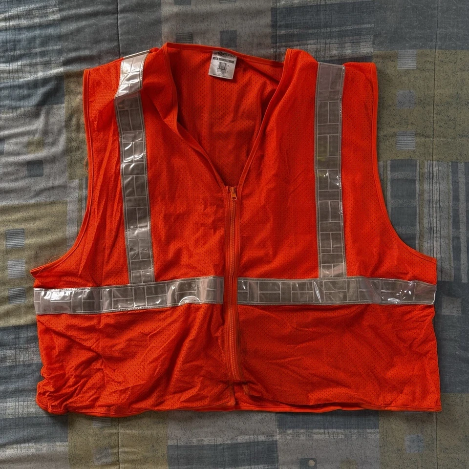 ML Kishigo Orange Sleeveless Reflective Safety Vest Size 4X - Image 1 of 4
