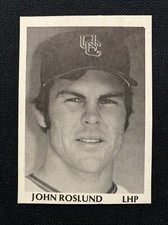 1975 TCMA Quad City Angels Team Set JOHN ROSLUND Minor League Card