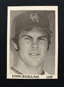 1975 TCMA Quad City Angels Team Set JOHN ROSLUND Minor League Card