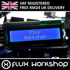 1602A Blue LCD Module HD44780 16x2 Arduino Parallel Pi Serial I2C Flux Workshop