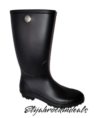 ¡NUEVO EN CAJA! BOTAS DE LLUVIA MUJER UGG SHELBY MATE NEGRAS Y AZUL MARINO 1098249 Foto 1 de 3