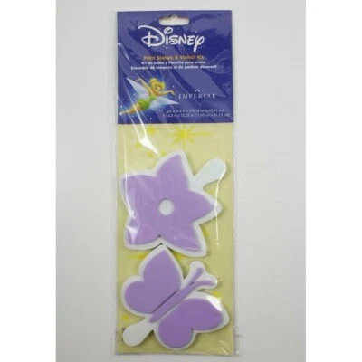 Kit de estampillas y plantillas de pintura de Disney flor mariposa decoración de habitación de niñas NUEVO Foto 1 de 4