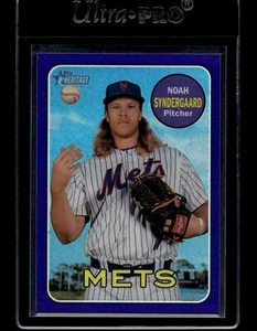 2018 Topps Heritage Chrome Purple Refractor #THC-90 Noah Syndergaard - Picture 1 of 2