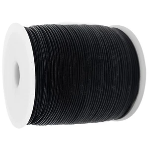 Lederschnur (ab 0,33 €/m) Rund 1 mm. Schwarz Lederband. Länge: wählbar - Bild 1 von 4