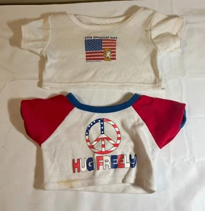 Build A Bear (BaB) Clothing - Hug Friendly & Star Spangled Hugs Shirts - Picture 1 of 1