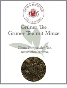 Grüner China Tee mit Minze 1 kg Gunpowder - Bild 1 von 9