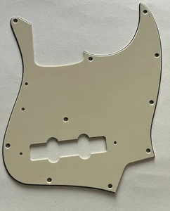 Vintage Yellow Pickguard Fit Fender US Vintage 74 Jazz Bass Style Guitar Parts - Picture 1 of 7