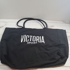 Victoria Sport Womens Gym Bag Overnight Extra Large Black White Canvas