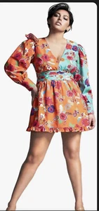 Misa Hylton For Inc Bold Colorful Floral Women's L Dress SOLD OUT!! - Picture 1 of 12